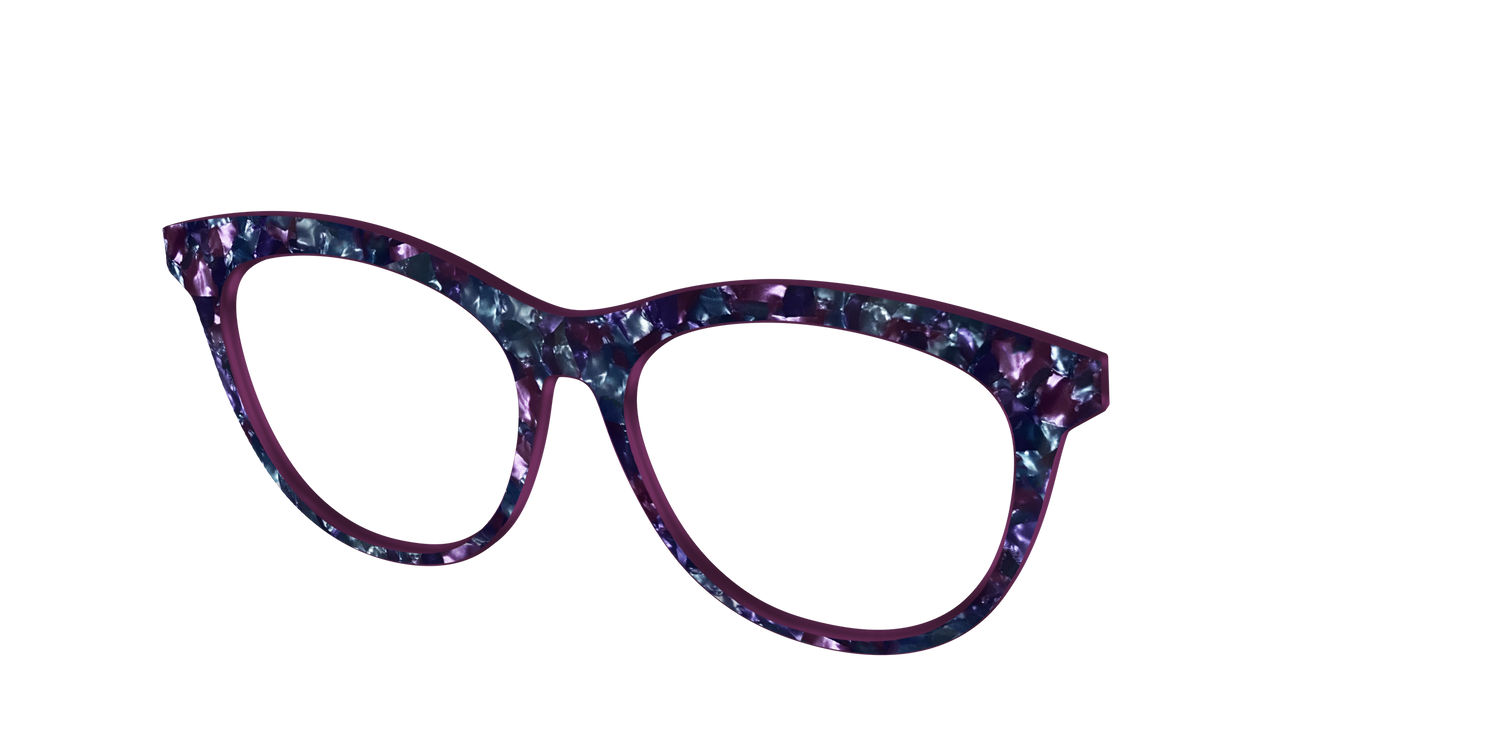 The Black Opal Pearl Tortoise - Angle Top Image - Pair Eyewear