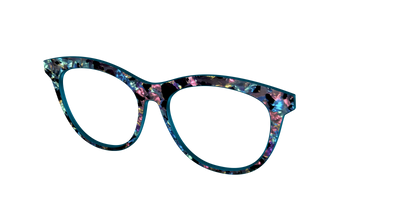 The Black Prismatic Pearl Tortoise - Angle Top Thumbnail - Pair Eyewear