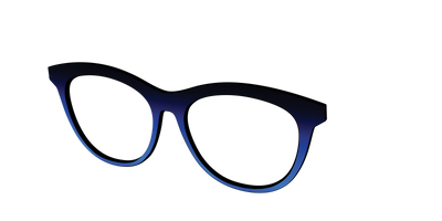 The Black to Blueberry Gradient - Angle Top Thumbnail - Pair Eyewear