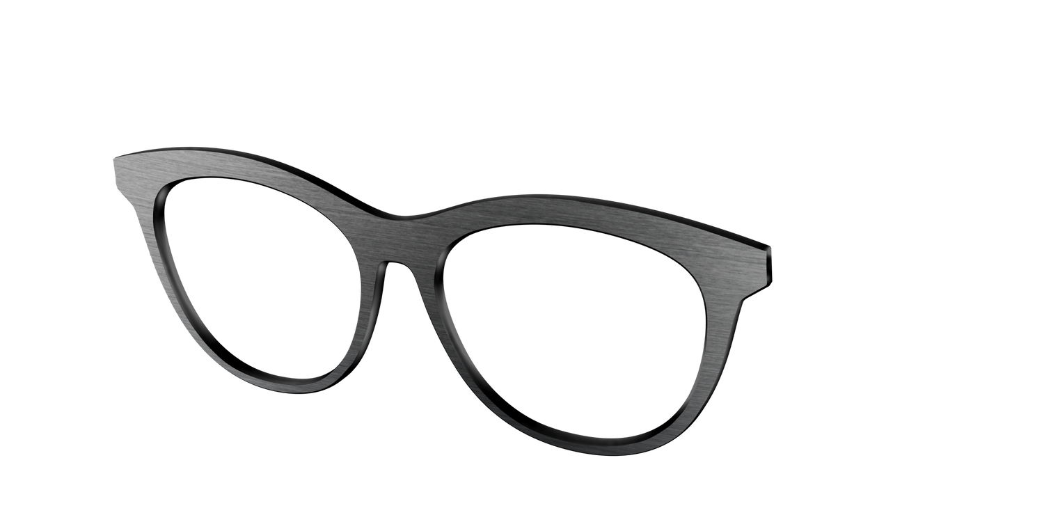 The Brushed Nickel - Angle Top Image - Pair Eyewear