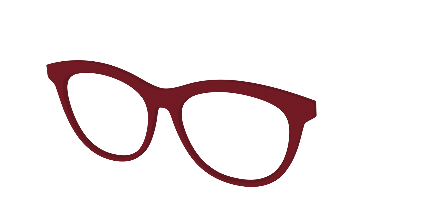 The Burgundy - Angle Top Image - Pair Eyewear