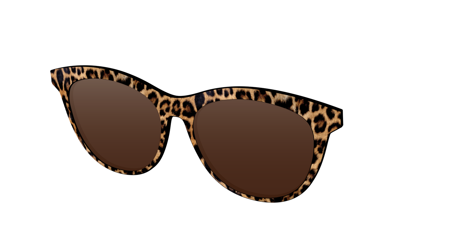 The Polarized Cheetah Spots Sun Top - Angle Top Image - Pair Eyewear