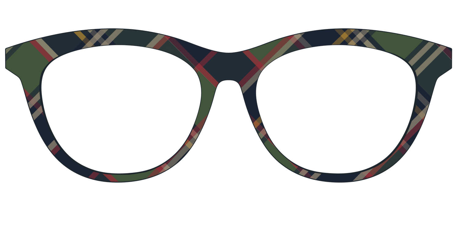 The Flannel Plaid - Front Top Image - Pair Eyewear