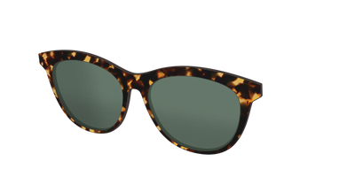 The Non-Polarized Green Tortoise Sun Top - Angle Top Thumbnail - Pair Eyewear