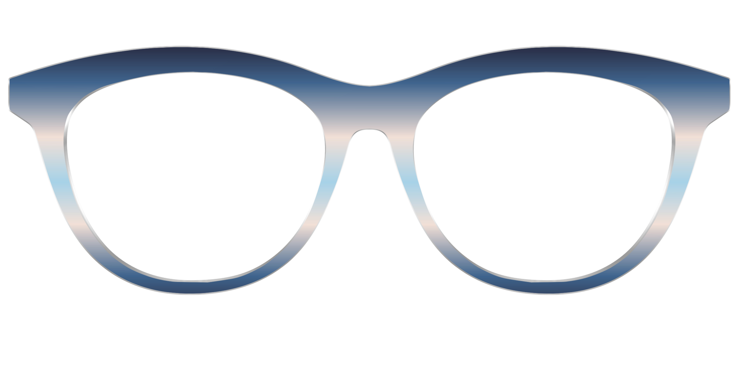 The Hydrangea Haze Gradient - Front Top Image - Pair Eyewear
