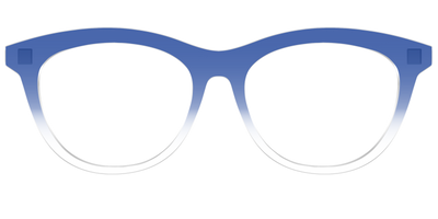 The Indigo Gradient Crystal - Front Top Thumbnail - Pair Eyewear