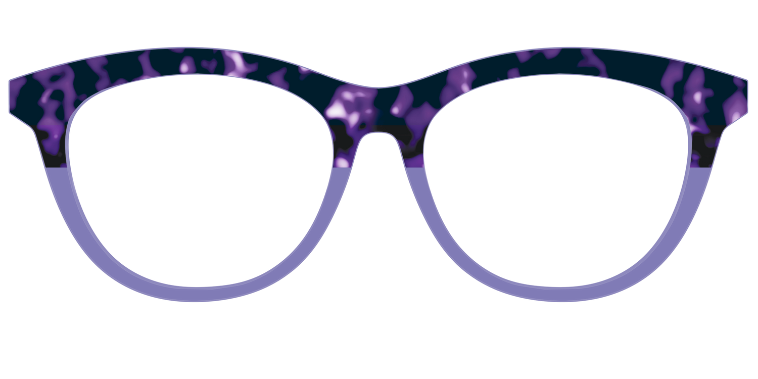 The Iris Tortoise Crystal Split - Front Top Image - Pair Eyewear