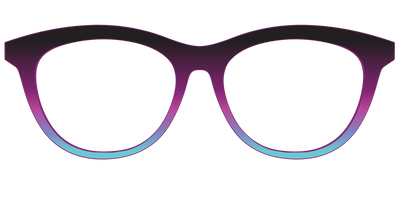 The Licorice to Seafoam Gradient - Front Top Thumbnail - Pair Eyewear