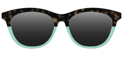 The Polarized Matcha Split Sun Top - Front Top Thumbnail - Pair Eyewear
