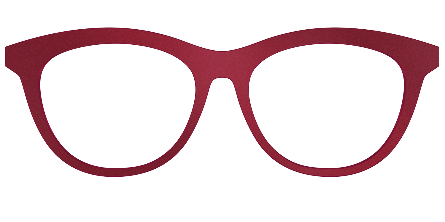 The Matte Burgundy - Front Top Image - Pair Eyewear