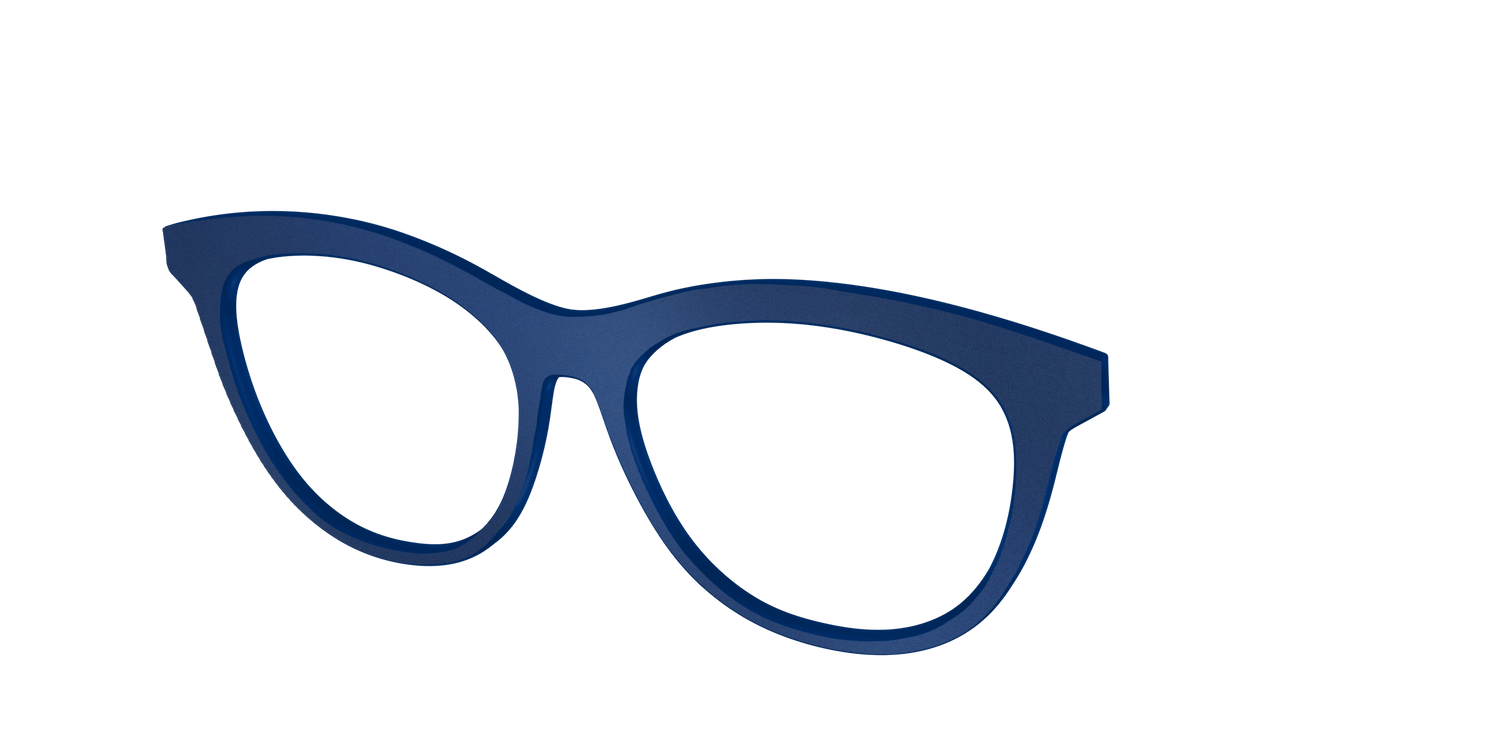 The Matte Navy - Angle Top Image - Pair Eyewear