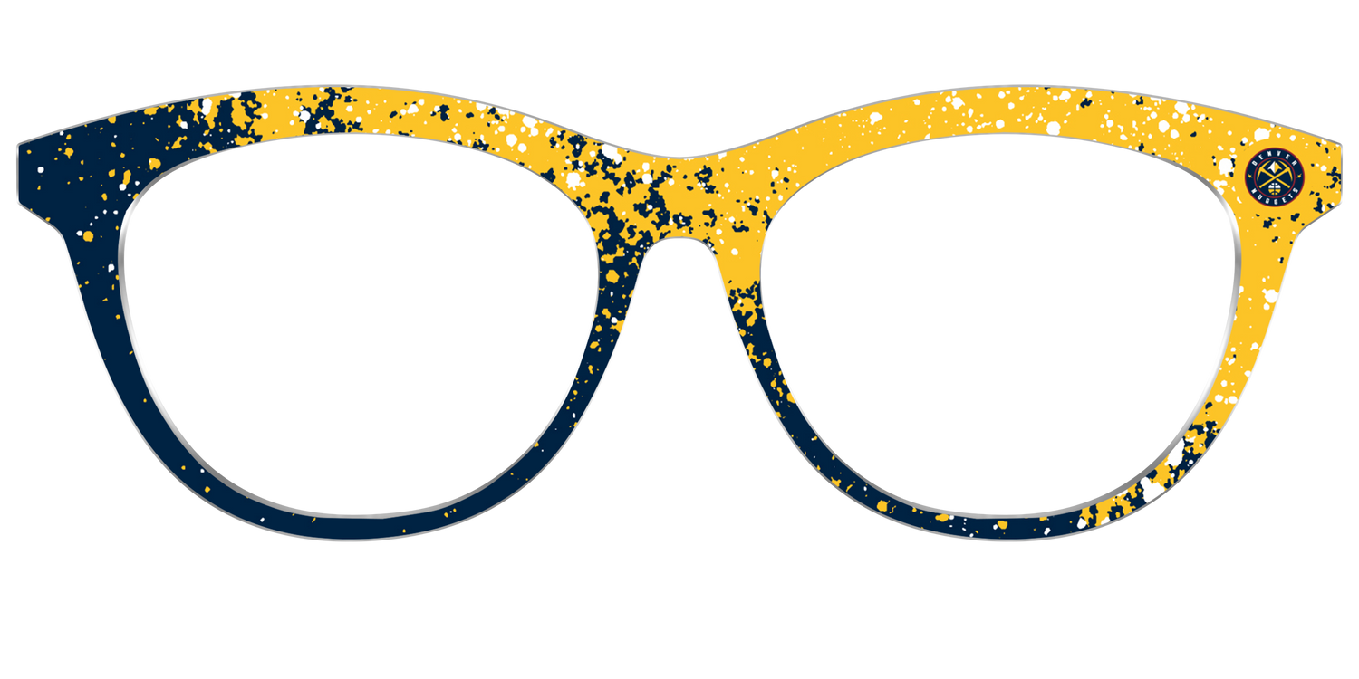 Nuggets Splatter - Front Top Image - Pair Eyewear