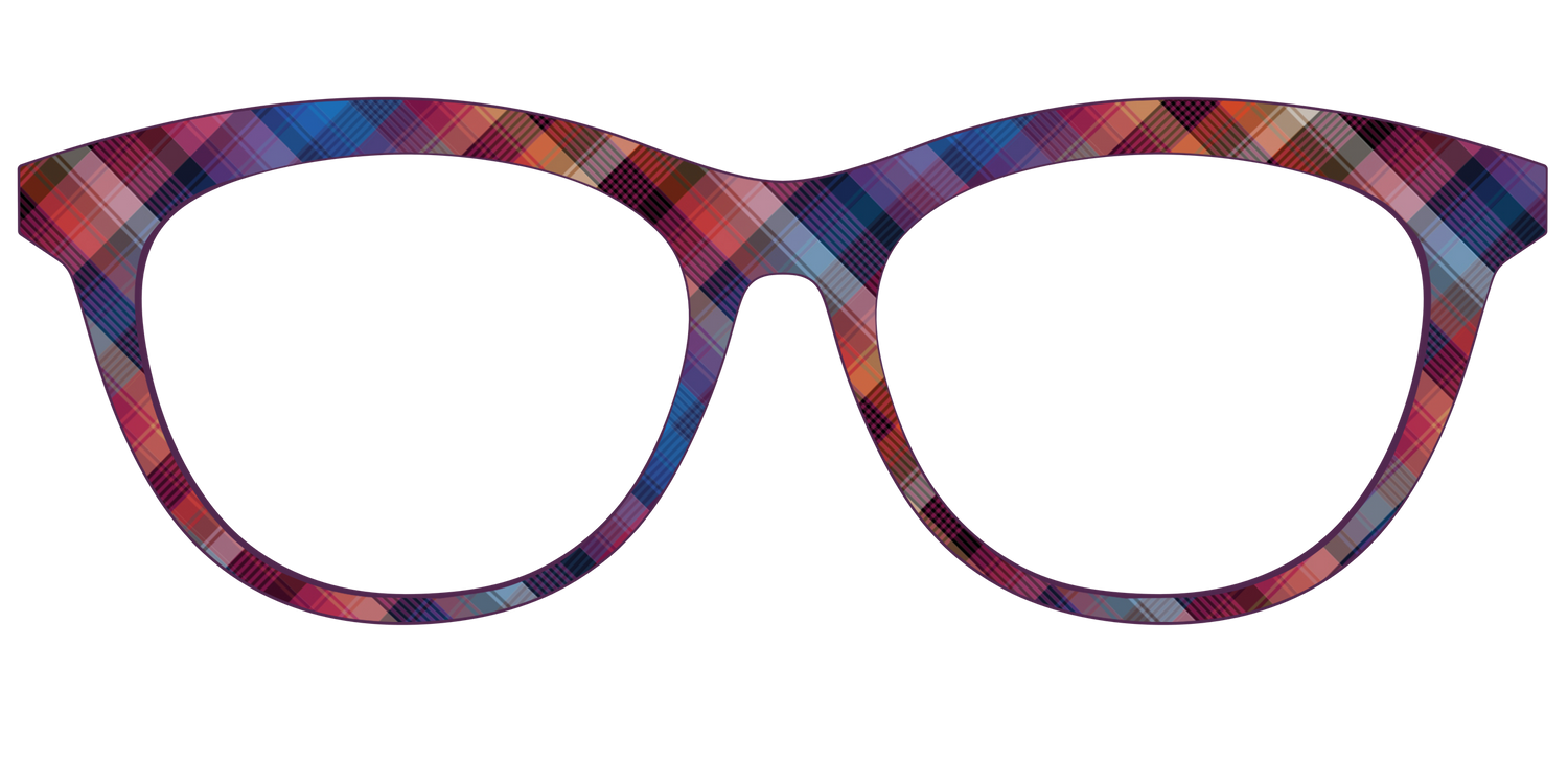 The Ombre Plaid - Front Top Image - Pair Eyewear