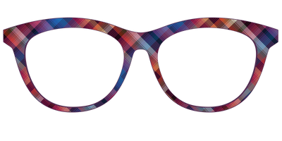 The Ombre Plaid - Front Top Thumbnail - Pair Eyewear
