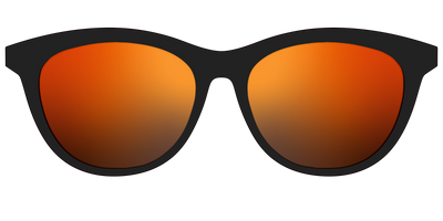 The Polarized Orange Reflective Sun Top - Front Top Thumbnail - Pair Eyewear