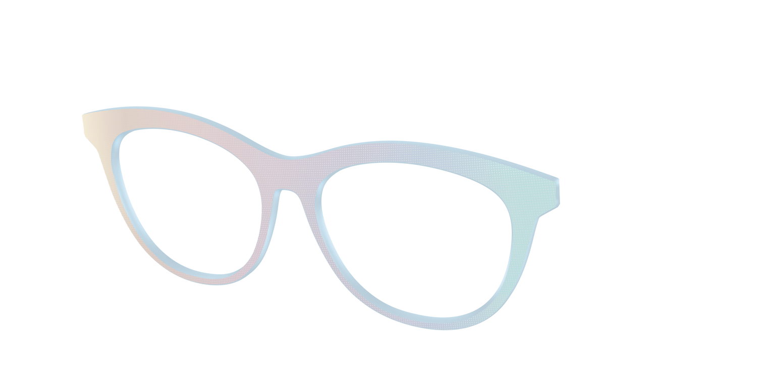 The Pastel Dot Iridescent - Angle Top Image - Pair Eyewear