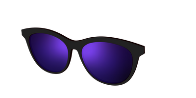 The Polarized Purple Reflective Sun Top - Angle Top Thumbnail - Pair Eyewear