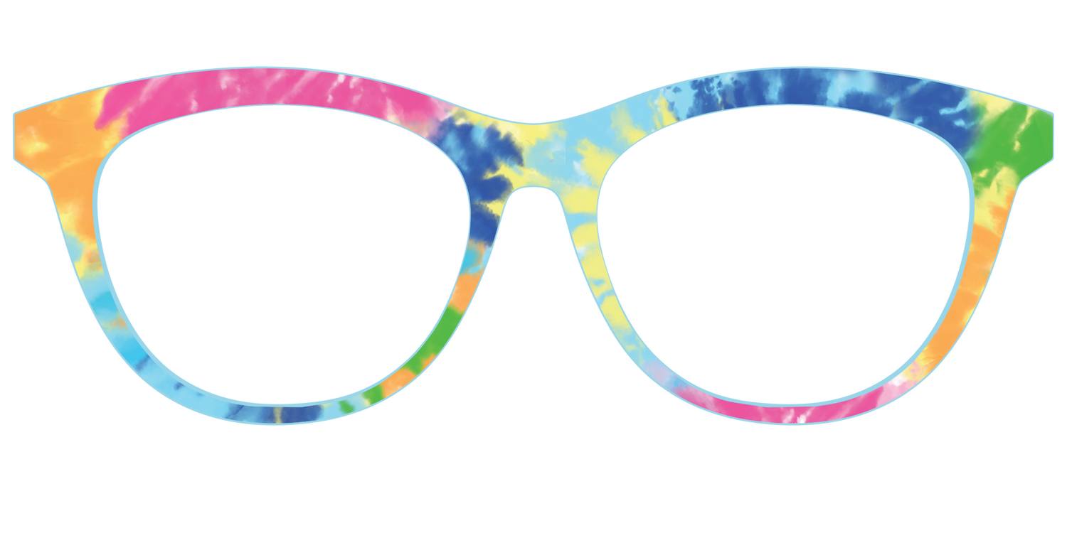 The Rainbow Tie-Dye - Front Top Image - Pair Eyewear