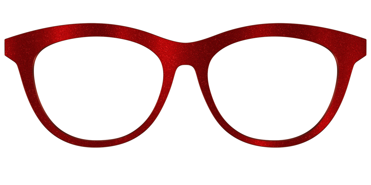 The Red Shimmer - Front Top Image - Pair Eyewear