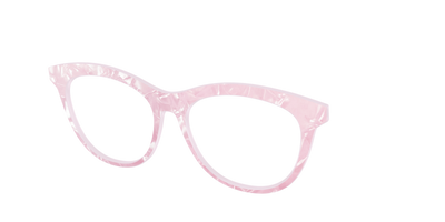 The Rose Quartz Pearl Marble - Angle Top Thumbnail - Pair Eyewear