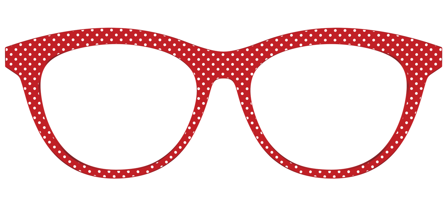 The Ruby Pin Dot - Front Top Image - Pair Eyewear