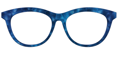 The Shimmering Cobalt Hexagons - Front Top Thumbnail - Pair Eyewear