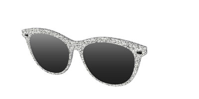 The Polarized Silver Sparkle Sun Top - Angle Top Thumbnail - Pair Eyewear