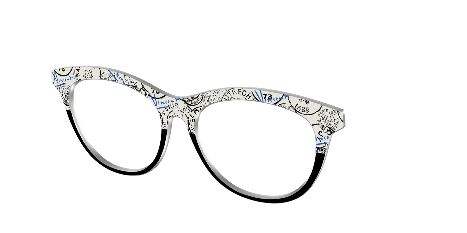 The Stamps Split - Angle Top Image - Pair Eyewear