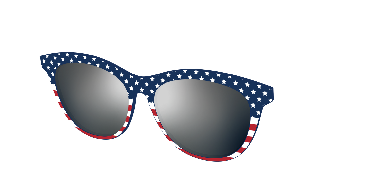 The Polarized Stars & Stripes Sun Top - Angle Top Image - Pair Eyewear