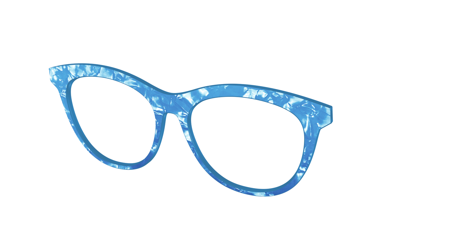 The Topaz Pearl Marble - Angle Top Image - Pair Eyewear