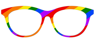 The Traditional Pride Flag - Front Top Thumbnail - Pair Eyewear