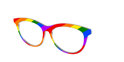 The Traditional Pride Flag - Angle Top Thumbnail - Pair Eyewear