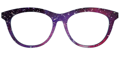 The Twilight Sky with Holographic Glitter - Front Top Thumbnail - Pair Eyewear