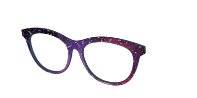 The Twilight Sky with Holographic Glitter - Angle Top Thumbnail - Pair Eyewear