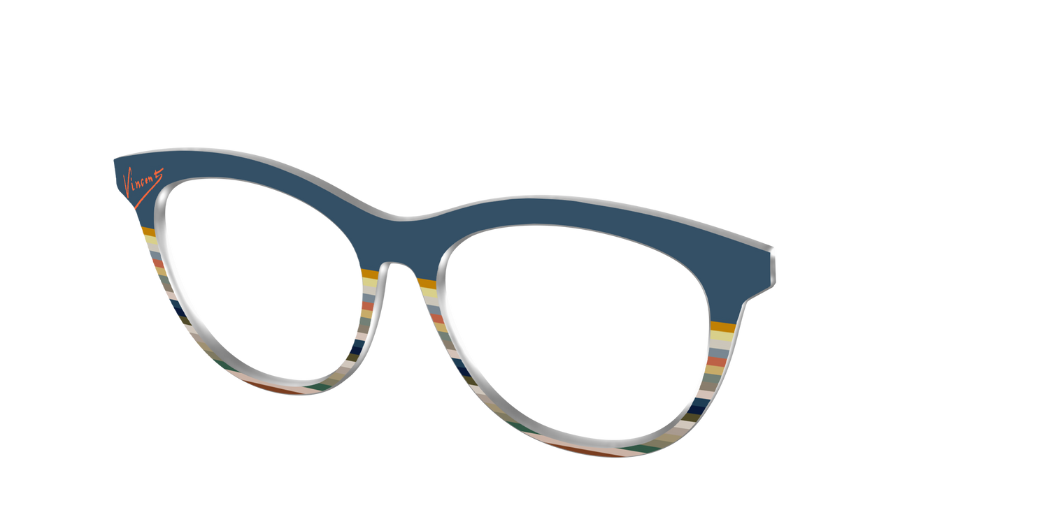 The Vincent Stripes - Angle Top Image - Pair Eyewear