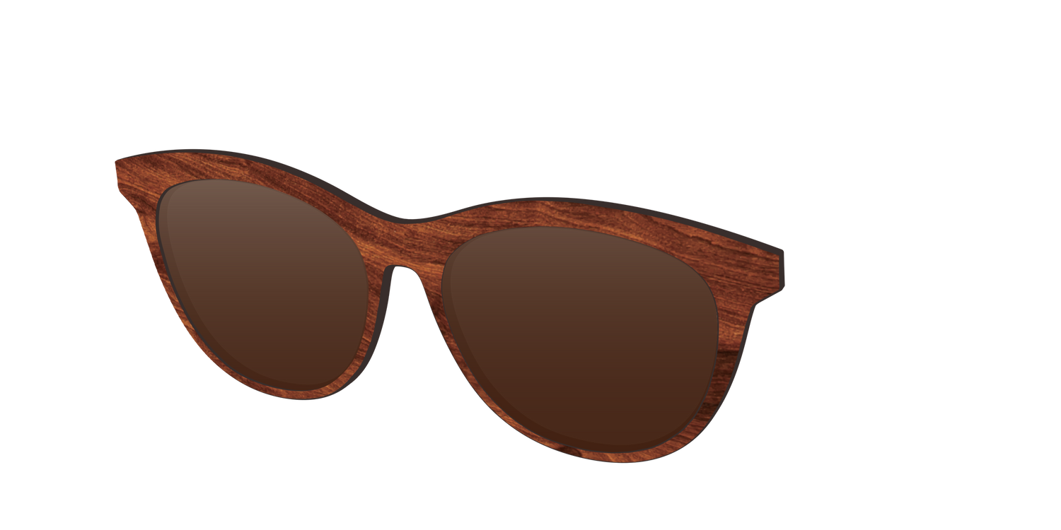 The Polarized Woodgrain Sun Top - Angle Top Image - Pair Eyewear