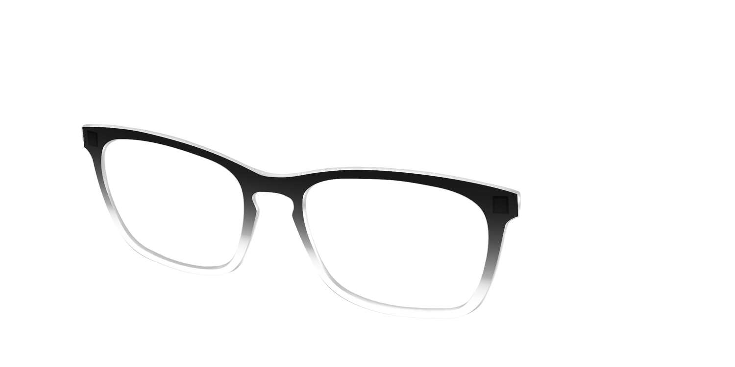 The Black Gradient Crystal - Angle Top Image - Pair Eyewear