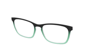 The Black to Spearmint Gradient - Angle Top Thumbnail - Pair Eyewear