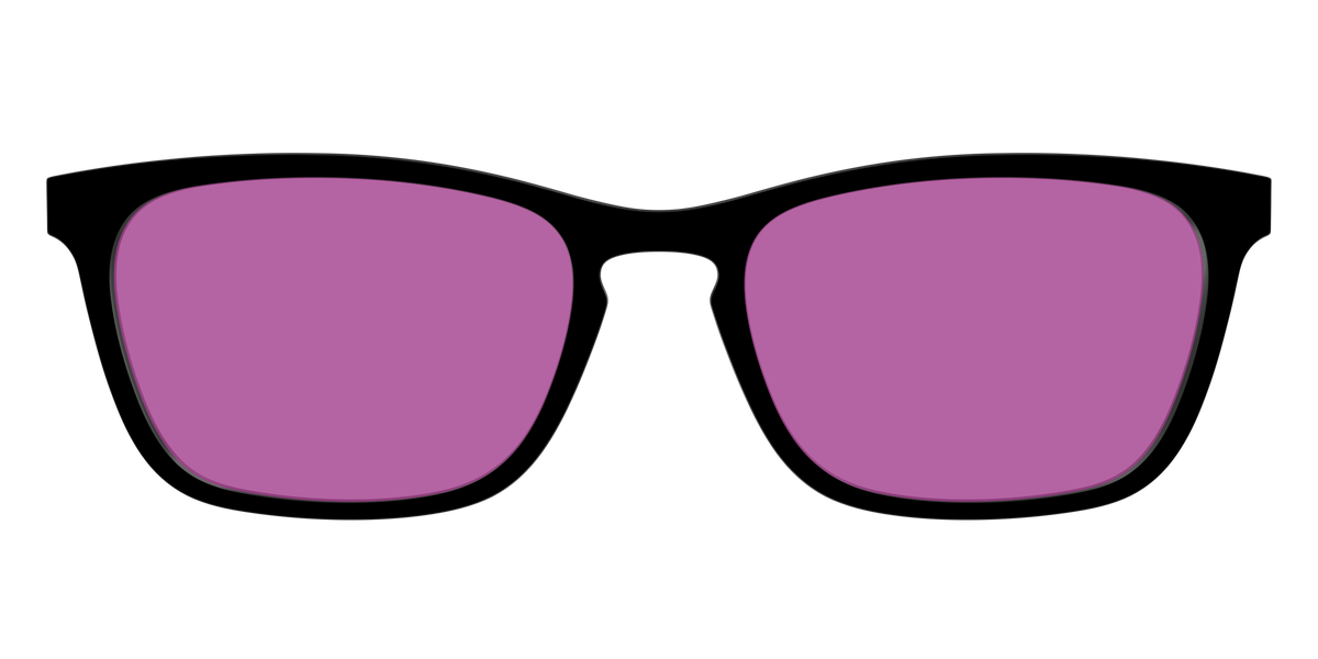 The Black with Violet Golf lens - Front Top Image - Pair Eyewear
