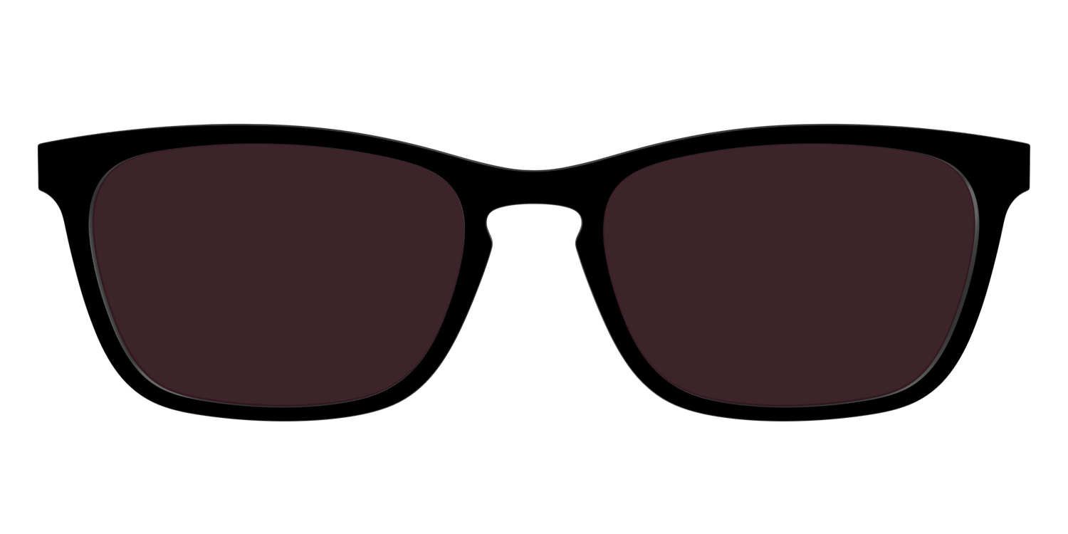 The Black with Water Lens - Front Top Image - Pair Eyewear