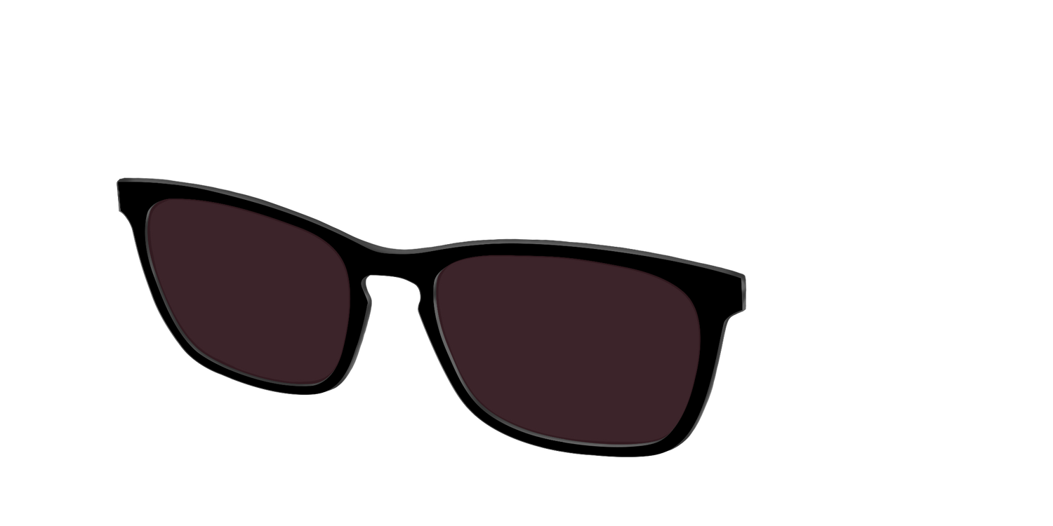 The Black with Water Lens - Angle Top Image - Pair Eyewear