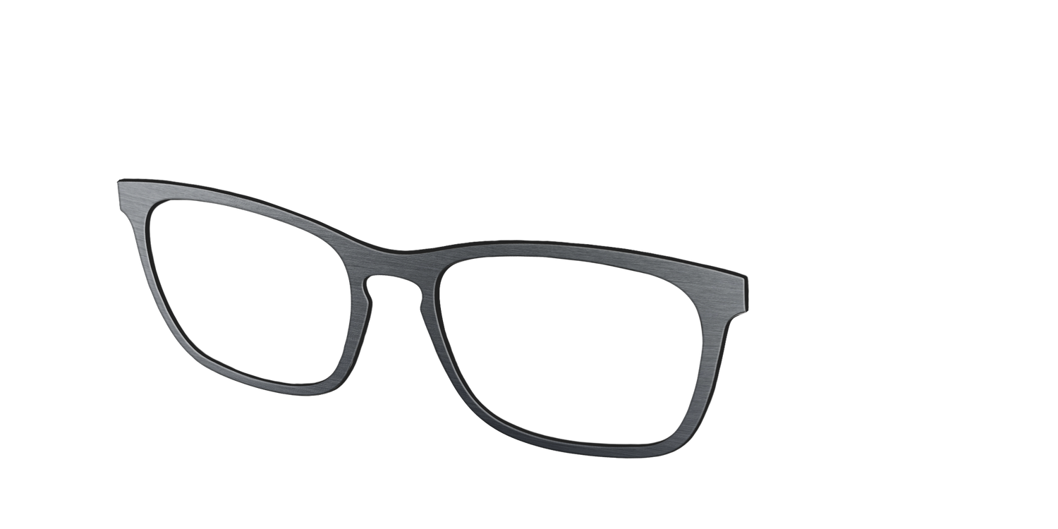 The Brushed Nickel - Angle Top Image - Pair Eyewear