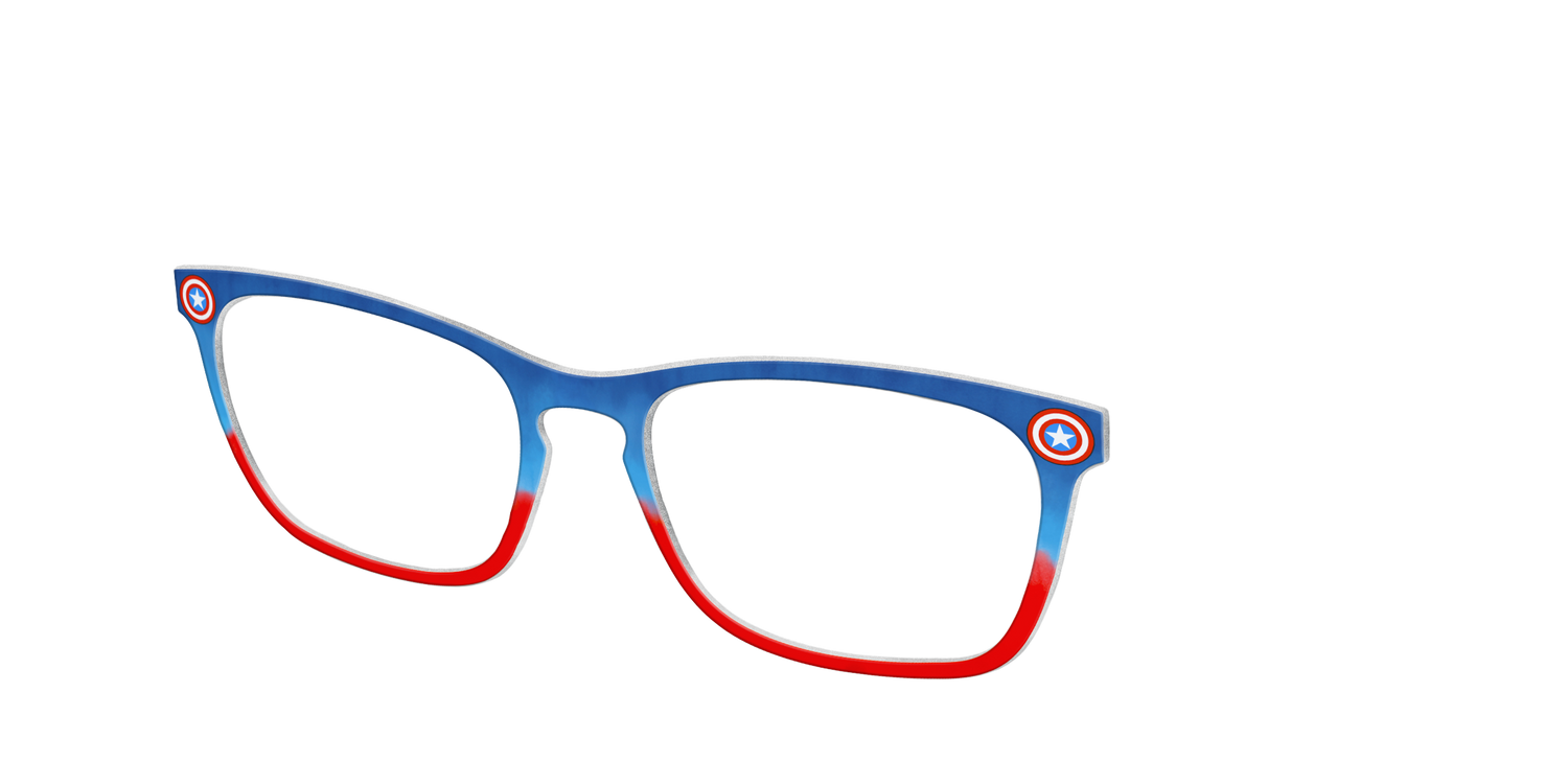 The Captain America Shield - Angle Top Image - Pair Eyewear