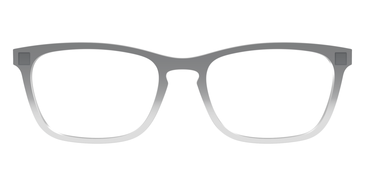 The Charcoal to Light Gray Gradient Crystal - Front Top Image - Pair Eyewear