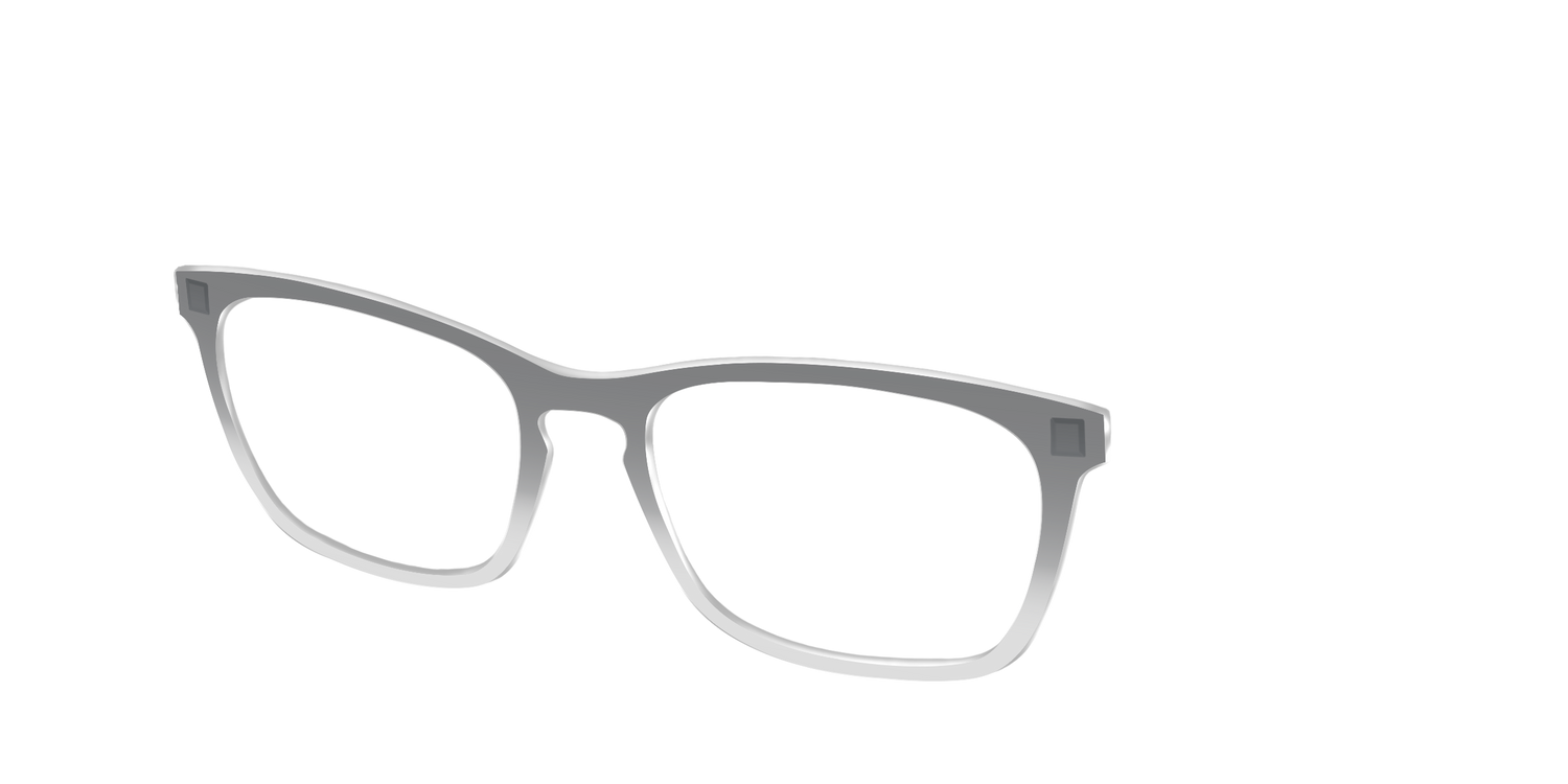 The Charcoal to Light Gray Gradient Crystal - Angle Top Image - Pair Eyewear