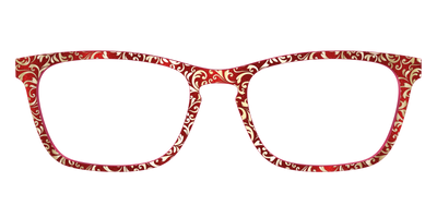 The Crimson Flair Shimmer with Gold Foil - Front Top Thumbnail - Pair Eyewear
