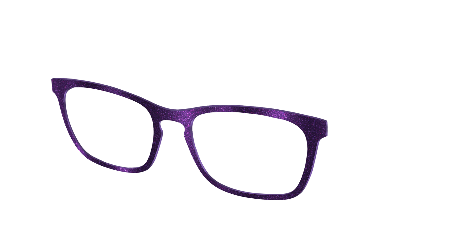 The Deep Purple Shimmer - Angle Top Image - Pair Eyewear