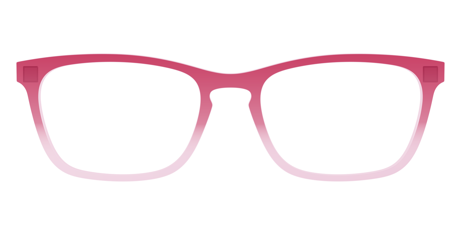 The Flamingo to Blush Gradient Crystal - Front Top Image - Pair Eyewear
