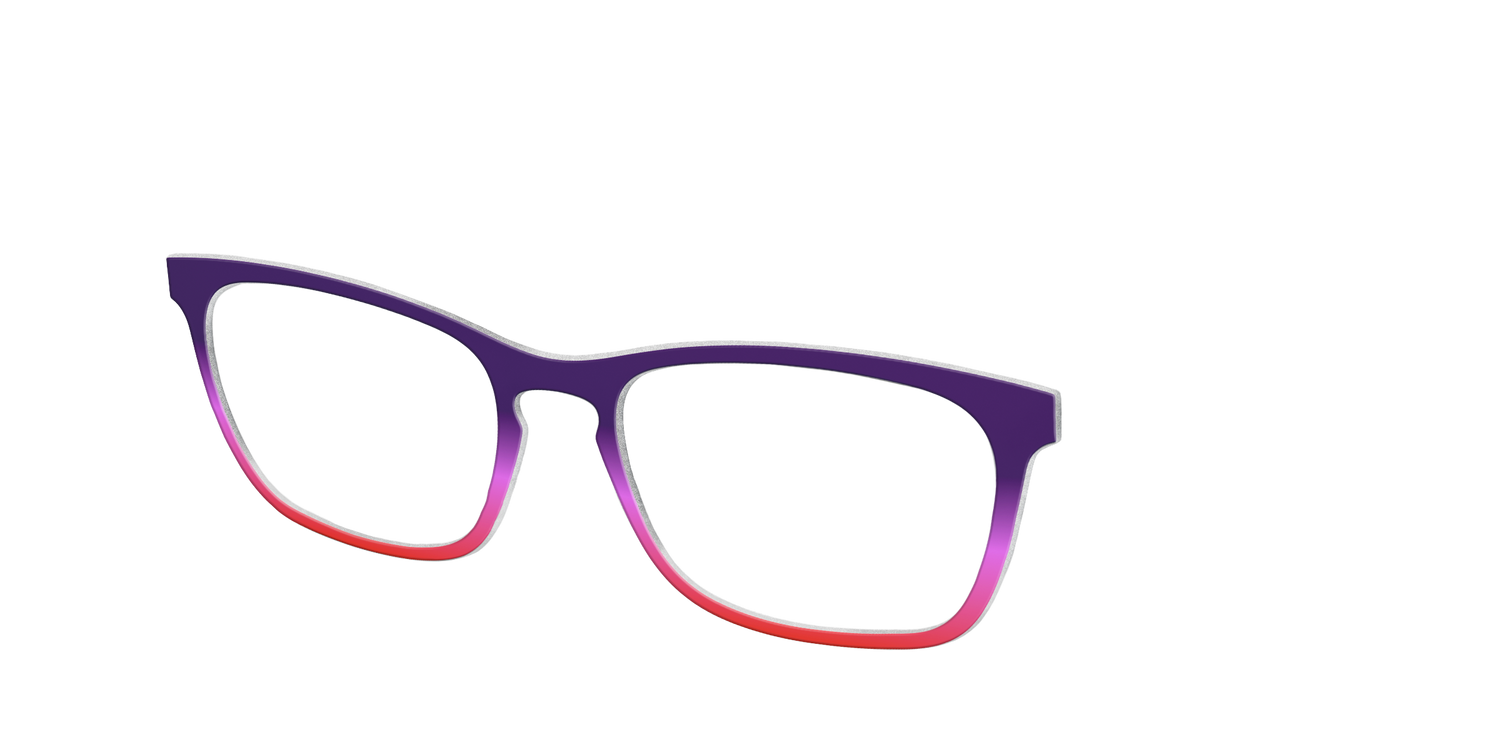 The Grape to Punch Gradient - Angle Top Image - Pair Eyewear