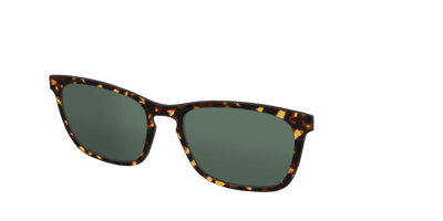 The Non-Polarized Green Tortoise Sun Top - Angle Top Thumbnail - Pair Eyewear